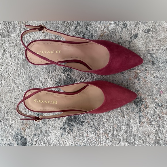 Coach Sutton Suede Slingback Pump - Picture 5 of 8